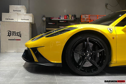 2010-2015 Ferrari 458 Coupe/Spyder Speciale Style Front Bumper - DarwinPRO Aerodynamics