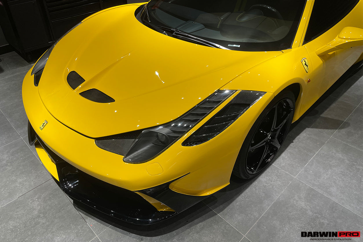 2010-2015 Ferrari 458 Coupe/Spyder Speciale Style Front Bumper - DarwinPRO Aerodynamics