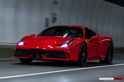 2010-2015 Ferrari 458 Coupe/Spyder Speciale Style Front Bumper - DarwinPRO Aerodynamics