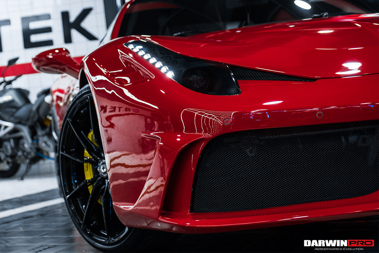 2010-2015 Ferrari 458 Coupe/Spyder Speciale Style Front Bumper - DarwinPRO Aerodynamics