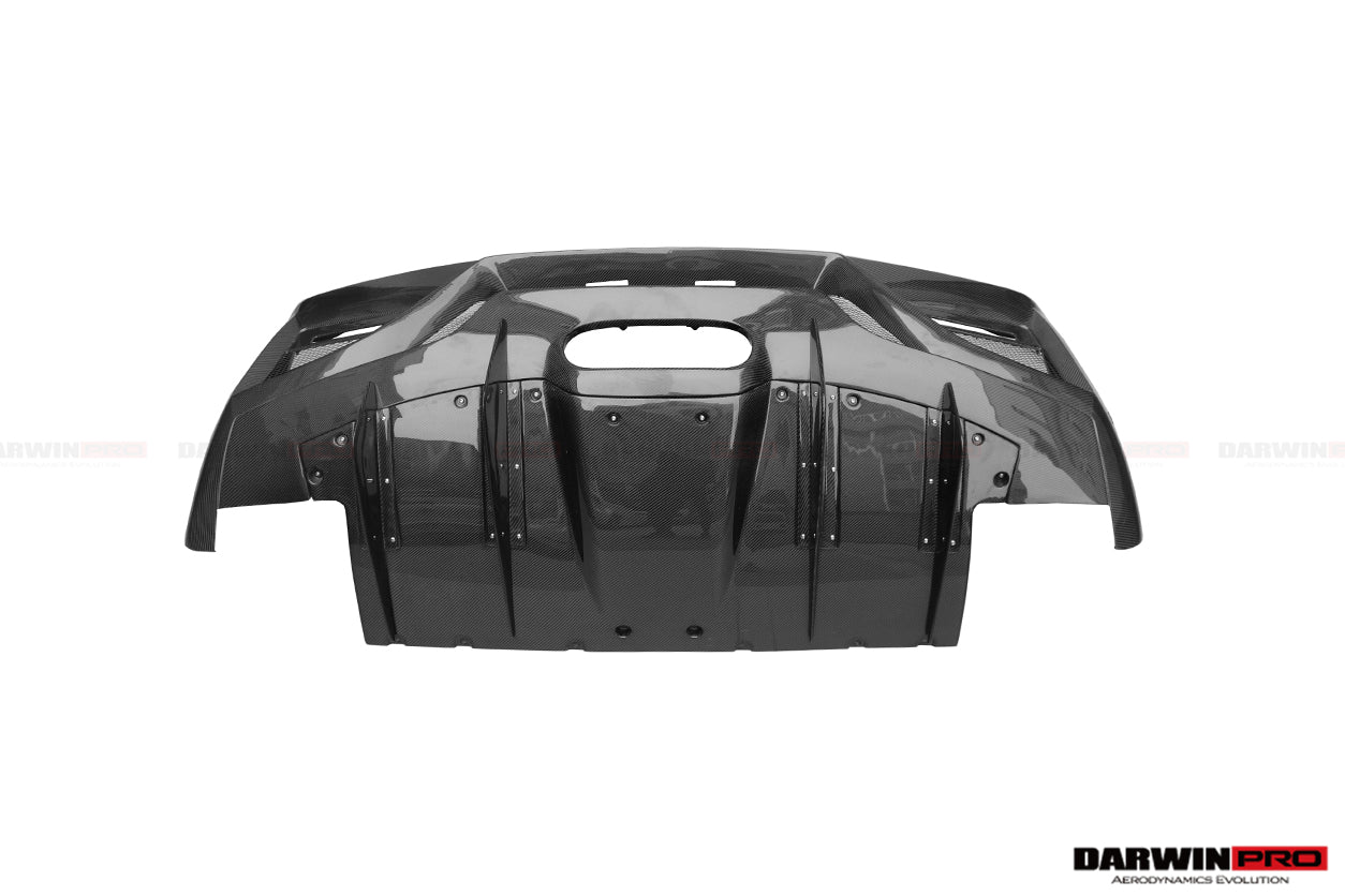 2010-2015 Ferrari 458 Coupe BKSS Style Partial Carbon Fiber Rear Bumper And Carbon Fiber Trunk W/ Tail Light Cover - DarwinPRO Aerodynamics