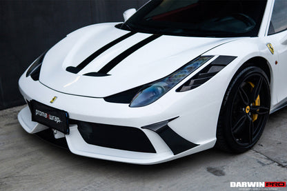 2010-2015 Ferrari 458 Coupe/Spyder Speciale Style Front Bumper - DarwinPRO Aerodynamics