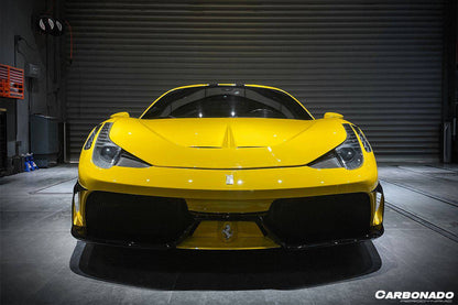 2010-2015 Ferrari 458 Coupe Spyder SP Style Front Bumper - Carbonado Aero
