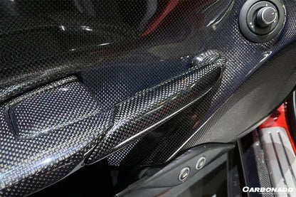 2015-2020 Ferrari 488 GTB Spyder OE Style Carbon Fiber Door Handle Interior - Carbonado Aero
