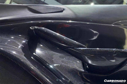 2015-2020 Ferrari 488 GTB Spyder OE Style Carbon Fiber Door Handle Interior - Carbonado Aero