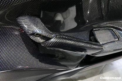 2015-2020 Ferrari 488 GTB Spyder OE Style Carbon Fiber Door Handle Interior - Carbonado Aero