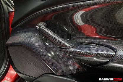 2015-2020 Ferrari 488 GTB/Spyder Carbon Fiber Door Handle Interior - DarwinPRO Aerodynamics