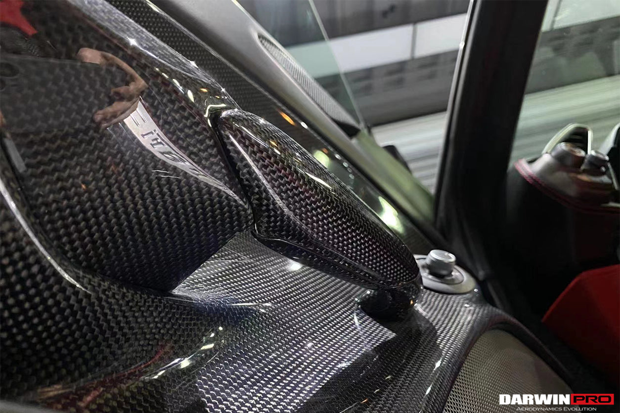2015-2020 Ferrari 488 GTB/Spyder Carbon Fiber Door Handle Interior - DarwinPRO Aerodynamics