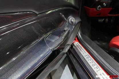 2015-2020 Ferrari 488 GTB/Spyder Carbon Fiber Door Handle Interior - DarwinPRO Aerodynamics