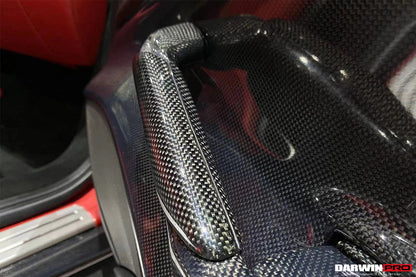 2015-2020 Ferrari 488 GTB/Spyder Carbon Fiber Door Handle Interior - DarwinPRO Aerodynamics