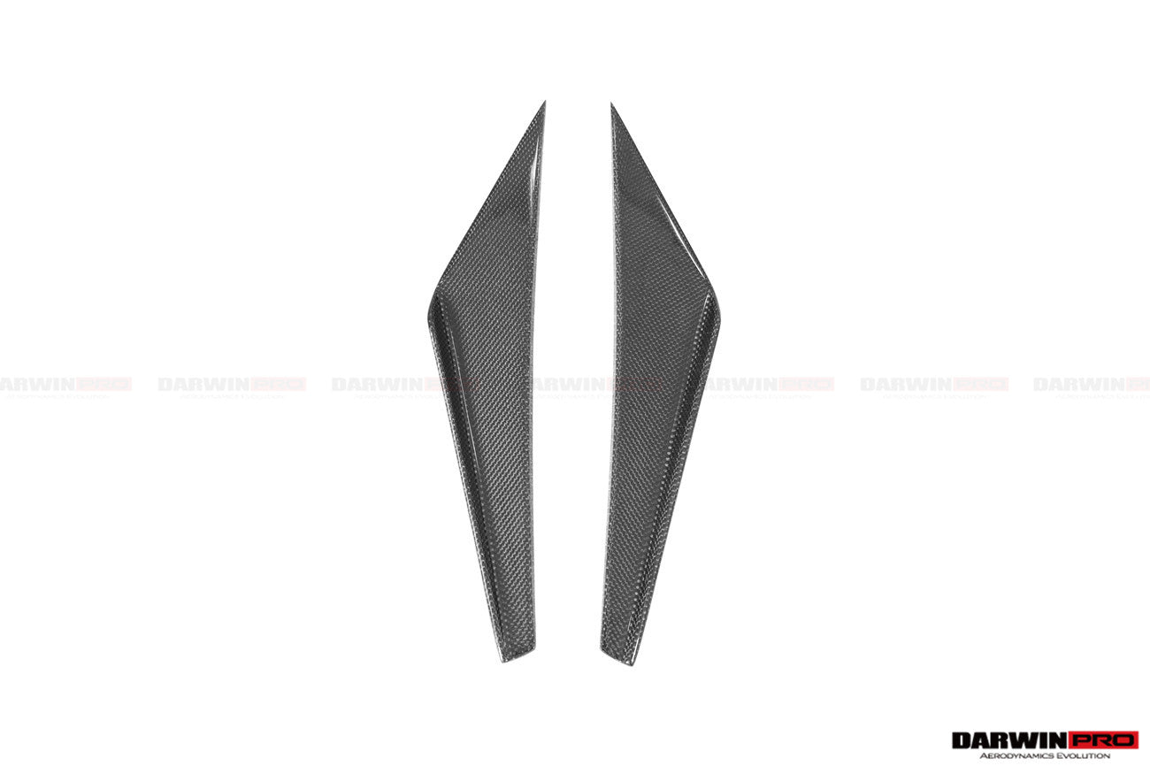 2015-2020 Ferrari 488 GTB/Spyder iMP-Performance Carbon Fiber Front Bumper Canards - DarwinPRO Aerodynamics