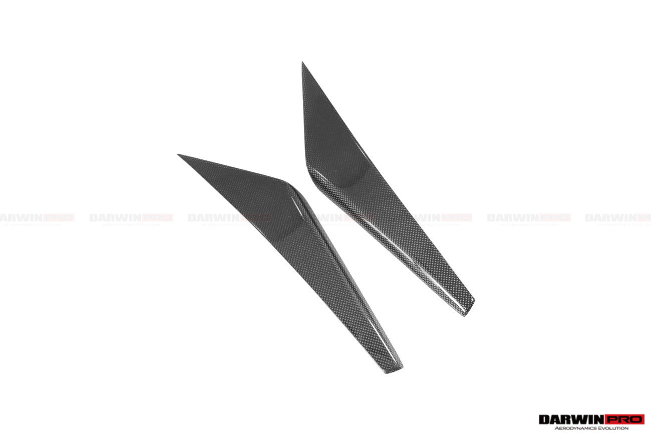 2015-2020 Ferrari 488 GTB/Spyder iMP-Performance Carbon Fiber Front Bumper Canards - DarwinPRO Aerodynamics