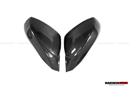 2015-2020 Ferrari 488 GTB/Spyder Carbon Fiber Mirror House & Base Replacement - DarwinPRO Aerodynamics