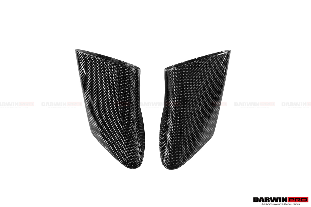 2015-2020 Ferrari 488 GTB/Spyder Carbon Fiber Mirror House & Base Replacement - DarwinPRO Aerodynamics