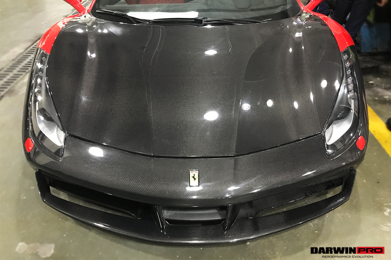 2015-2020 Ferrari 488 GTB/Spyder Front Bumper - DarwinPRO Aerodynamics
