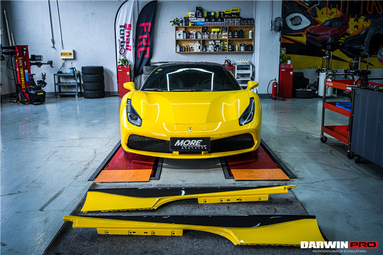 2015-2020 Ferrari 488 GTB/Spyder Side Skirts - DarwinPRO Aerodynamics