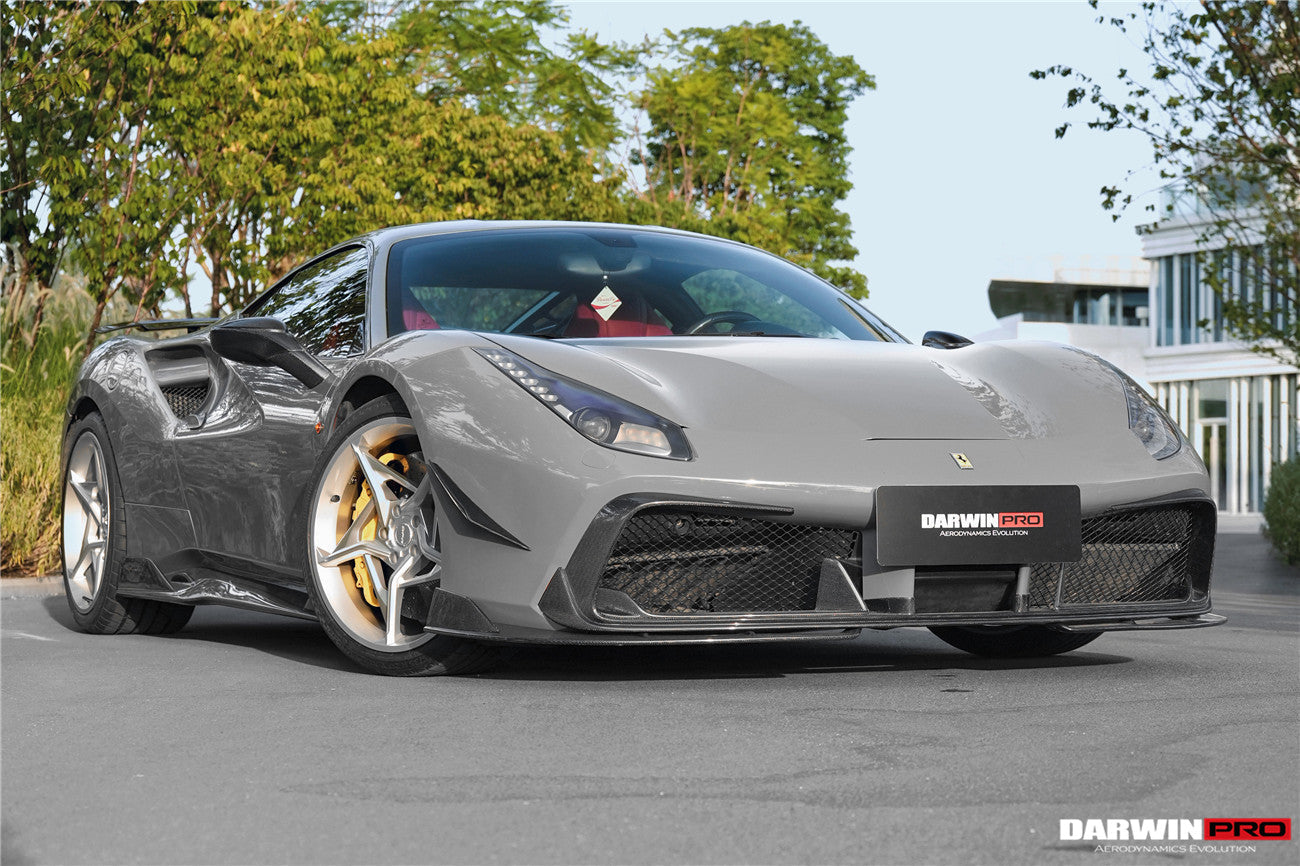 2015-2020 Ferrari 488 GTB/Spyder iMP-Performance Carbon Fiber Front Lip - DarwinPRO Aerodynamics
