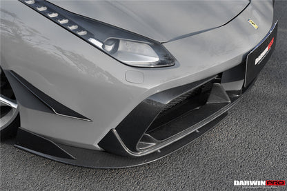 2015-2020 Ferrari 488 GTB/Spyder iMP-Performance Carbon Fiber Front Lip - DarwinPRO Aerodynamics