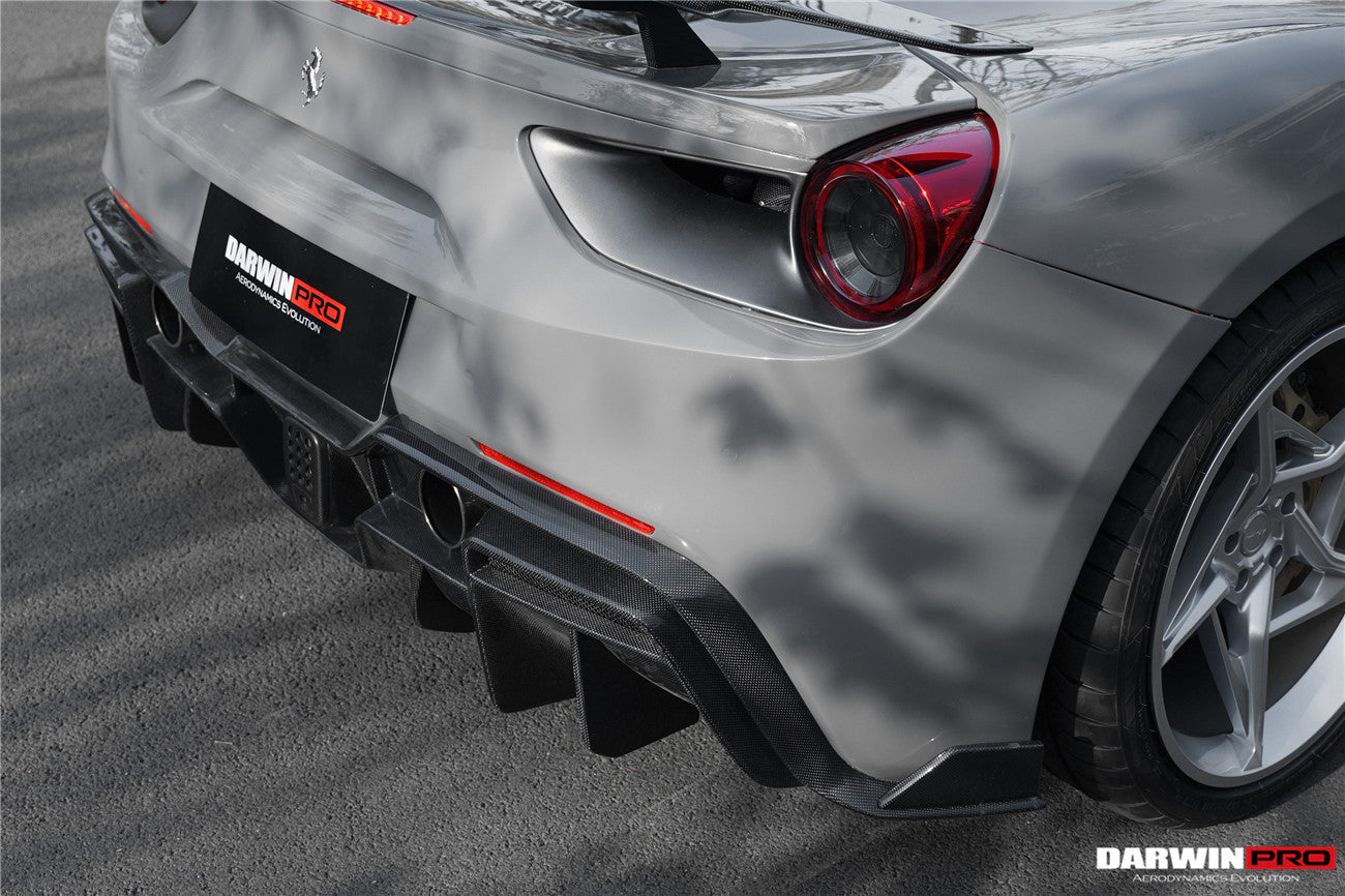 2015-2020 Ferrari 488 GTB/Spyder iMP-Performance Carbon Fiber Rear Diffuser - DarwinPRO Aerodynamics
