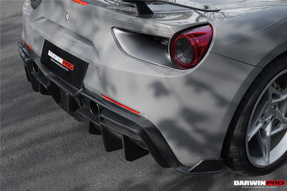 2015-2020 Ferrari 488 GTB/Spyder iMP-Performance Carbon Fiber Rear Diffuser - DarwinPRO Aerodynamics