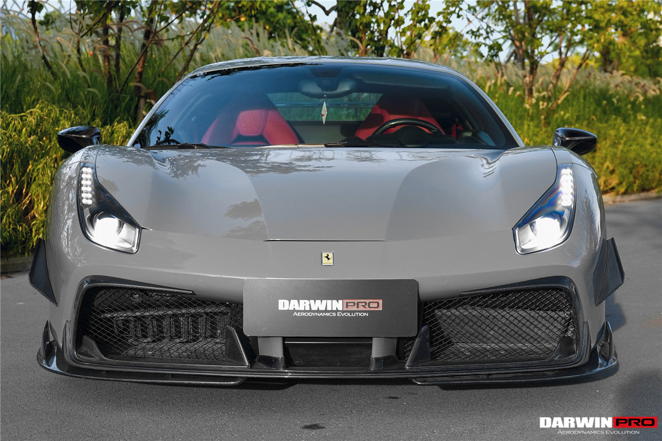 2015-2020 Ferrari 488 GTB/Spyder iMP-Performance Carbon Fiber Front Lip - DarwinPRO Aerodynamics