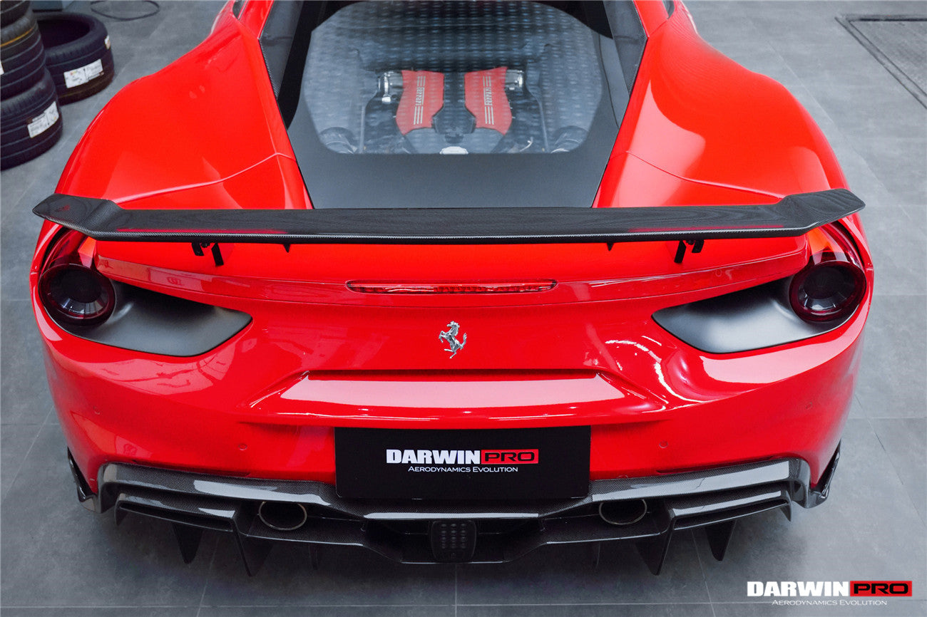 2015-2020 Ferrari 488 GTB iMP-Performance Carbon Fiber Trunk Spoiler Wing - DarwinPRO Aerodynamics