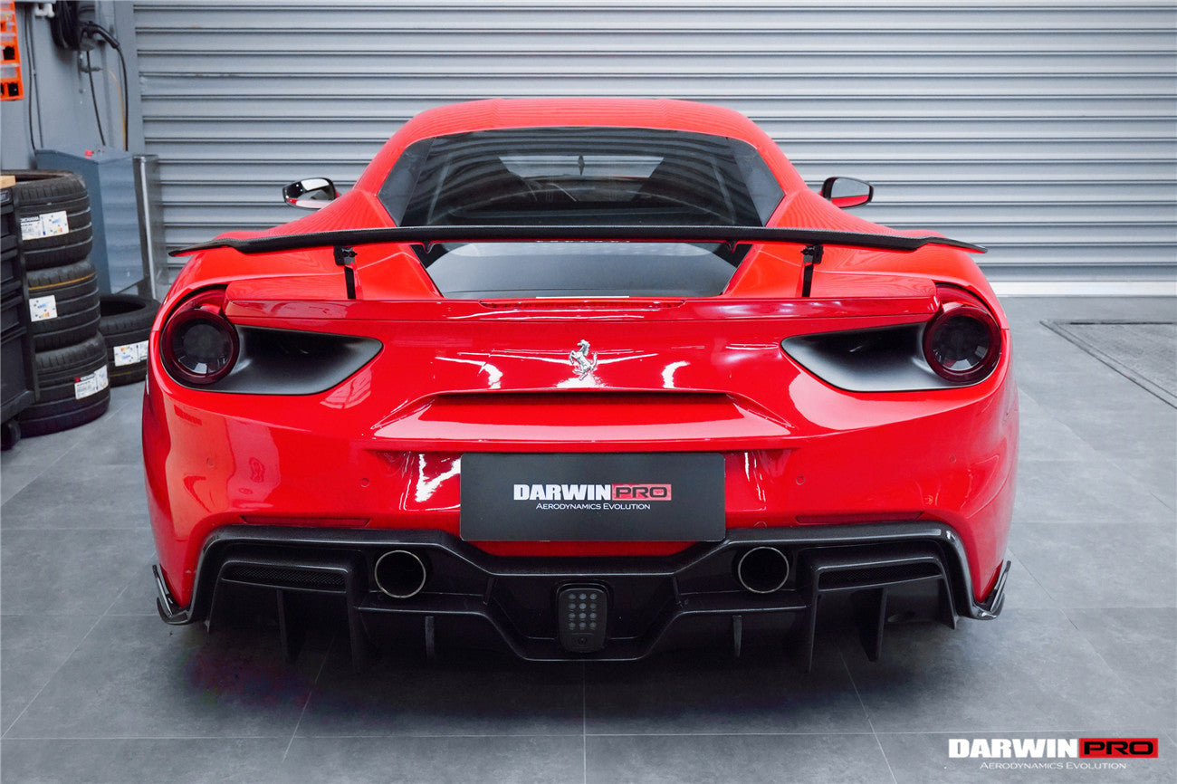 2015-2020 Ferrari 488 GTB iMP-Performance Carbon Fiber Trunk Spoiler Wing - DarwinPRO Aerodynamics