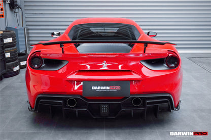 2015-2020 Ferrari 488 GTB iMP-Performance Carbon Fiber Trunk Spoiler Wing - DarwinPRO Aerodynamics