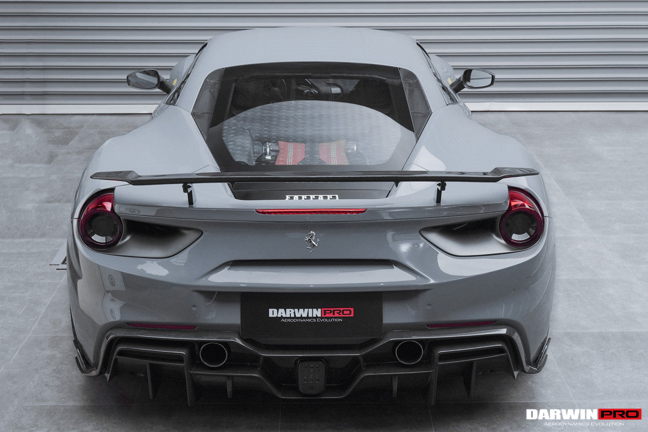 2015-2020 Ferrari 488 GTB iMP-Performance Carbon Fiber Trunk Spoiler Wing - DarwinPRO Aerodynamics
