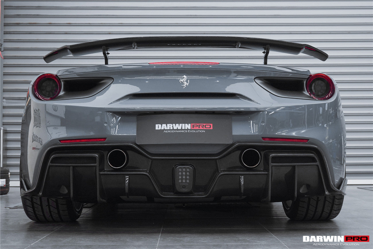DarwinPRO 2015-2020 Ferrari 488 GTB & Spider iMP-Performance Carbon Fiber Rear Diffuser - DarwinPRO Aerodynamics