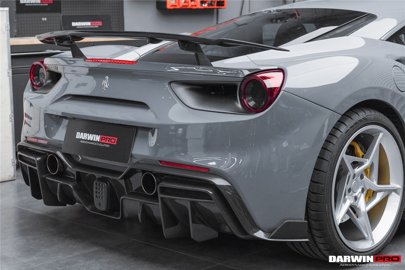 DarwinPRO 2015-2020 Ferrari 488 GTB iMP-Performance Carbon Fiber Trunk Spoiler Wing - DarwinPRO Aerodynamics
