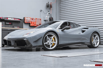2015-2020 Ferrari 488 GTB/Spyder iMP-Performance Carbon Fiber Front Bumper Canards - DarwinPRO Aerodynamics