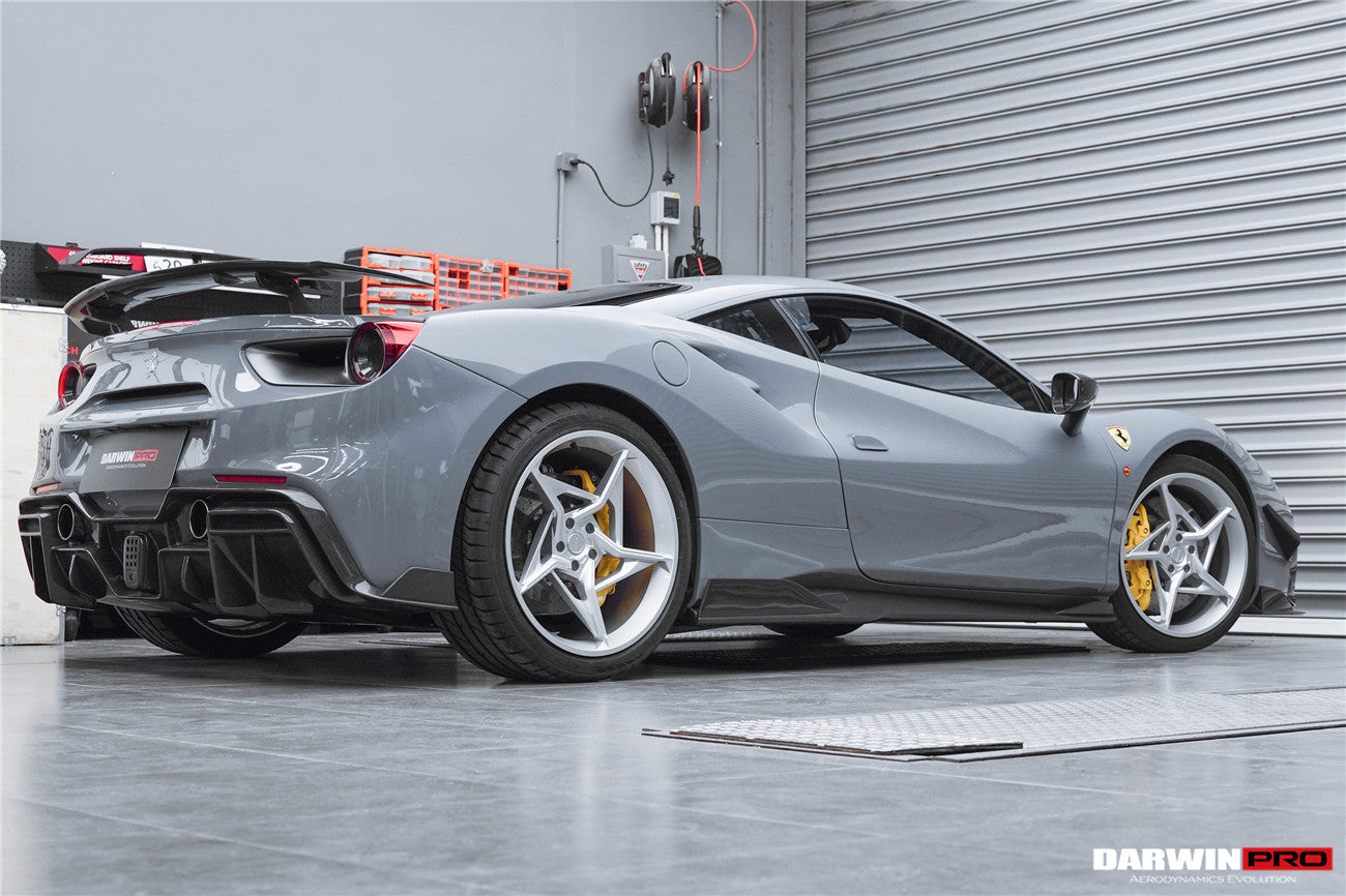 2015-2020 Ferrari 488 GTB/Spyder iMP-Performance Carbon Fiber Side Skirts Under Board - DarwinPRO Aerodynamics