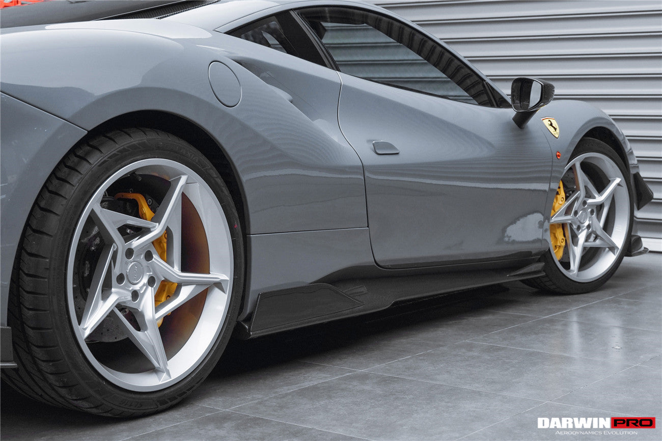 2015-2020 Ferrari 488 GTB/Spyder iMP-Performance Carbon Fiber Side Skirts Under Board - DarwinPRO Aerodynamics