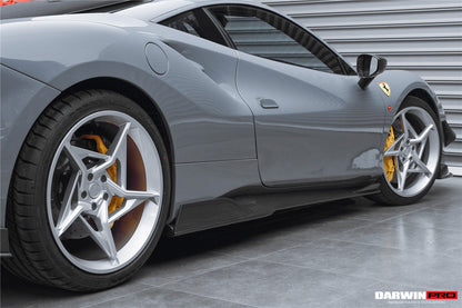 2015-2020 Ferrari 488 GTB/Spyder iMP-Performance Carbon Fiber Side Skirts Under Board - DarwinPRO Aerodynamics