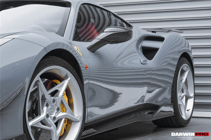 2015-2020 Ferrari 488 GTB/Spyder iMP-Performance Carbon Fiber Side Skirts Under Board - DarwinPRO Aerodynamics