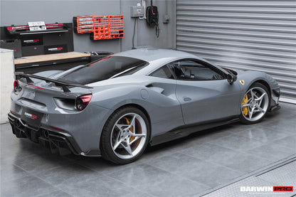 2015-2020 Ferrari 488 GTB/Spyder iMP-Performance Carbon Fiber Side Skirts Under Board - DarwinPRO Aerodynamics