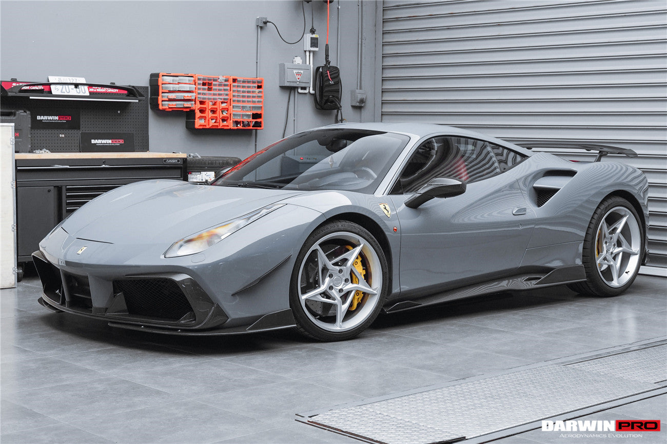 2015-2020 Ferrari 488 GTB/Spyder iMP-Performance Carbon Fiber Front Lip - DarwinPRO Aerodynamics