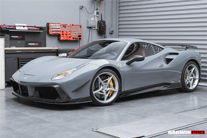 2015-2020 Ferrari 488 GTB/Spyder iMP-Performance Carbon Fiber Front Lip - DarwinPRO Aerodynamics