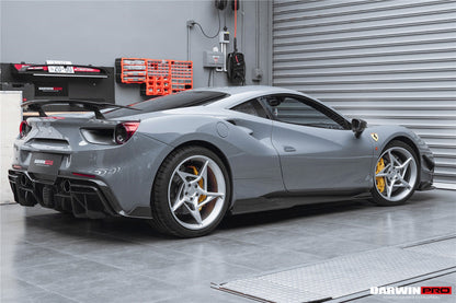 DarwinPRO 2015-2020 Ferrari 488 GTB & Spider iMP-Performance Carbon Fiber Side Skirts Under Board - DarwinPRO Aerodynamics