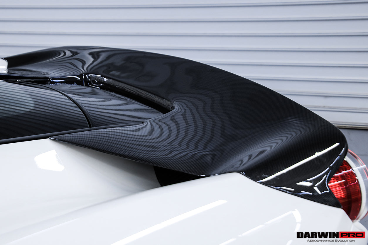 2010-2015 Ferrari 458 Coupe BKSS Style Partial Carbon Fiber Rear Bumper And Carbon Fiber Trunk W/ Tail Light Cover - DarwinPRO Aerodynamics