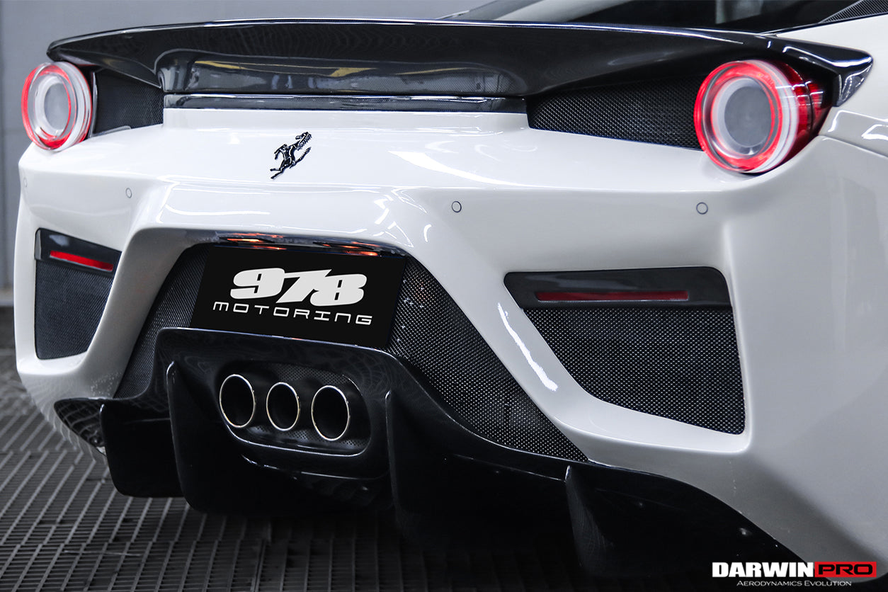 2010-2015 Ferrari 458 Coupe/Spider BKSS Style Tail Light Cover - DarwinPRO Aerodynamics