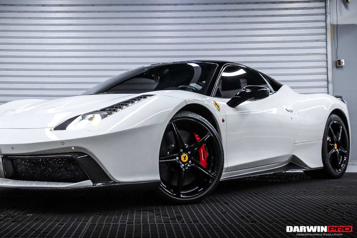 2010-2015 Ferrari 458 Coupe/Spyder BKSS Style Carbon Fiber Hood and Partial Carbon Fiber Front bumper - DarwinPRO Aerodynamics