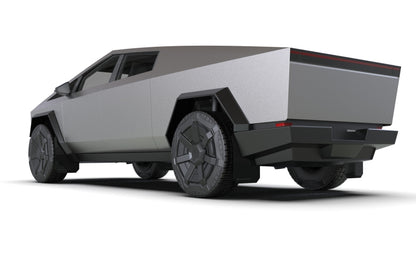 Rally Armor 24-26 Tesla Cybertruck Black UR Mud Flap White Logo