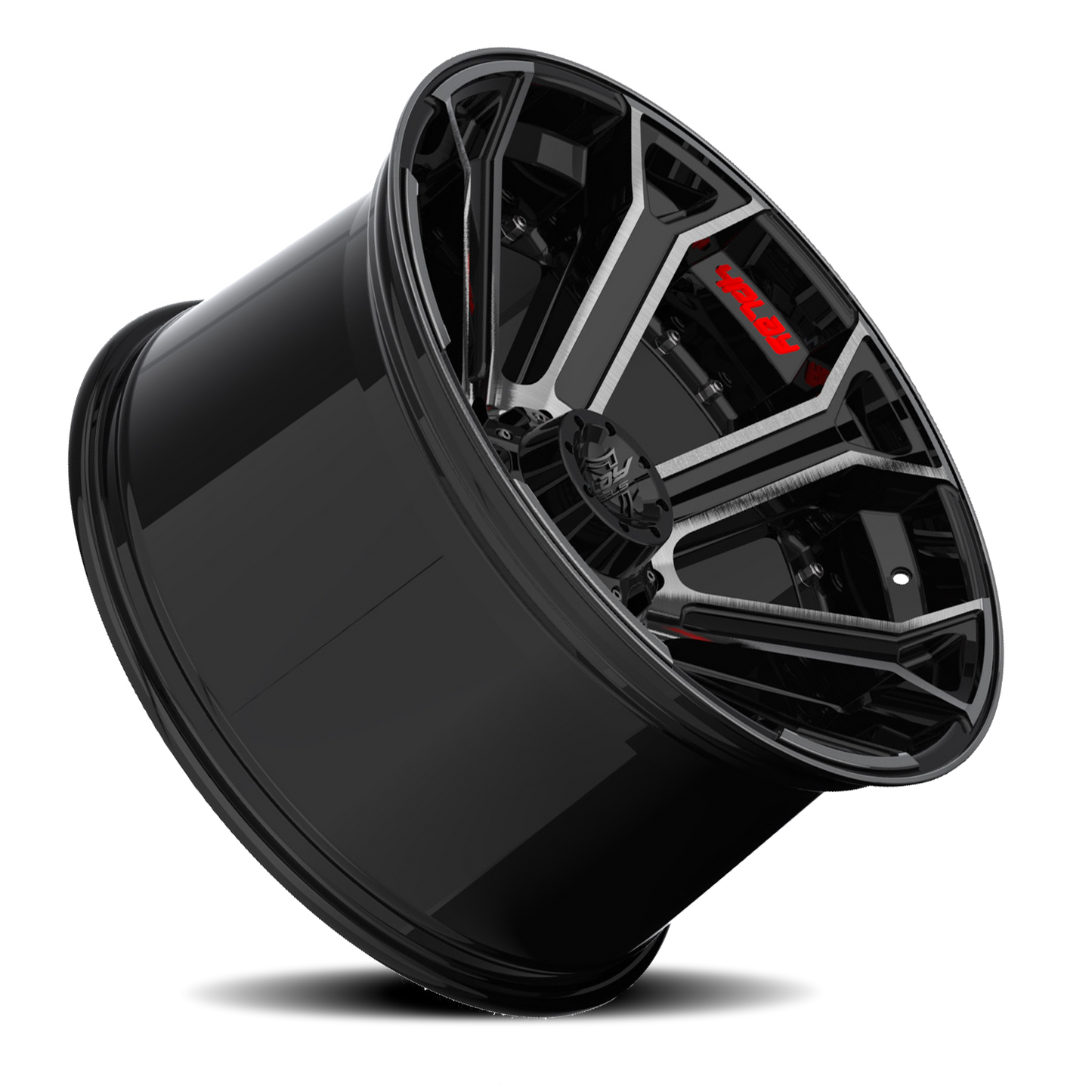 4PLAY 4P70 22x10 -24 5x127/5x139.7mm 87.1mm Gloss Black Brushed Face-Tinted Clear