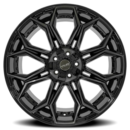 4PLAY 4P83 BBT 22x12 -44 5x127/5x139.7mm 87.1mm Gloss Black Brushed Face-Tinted Clear