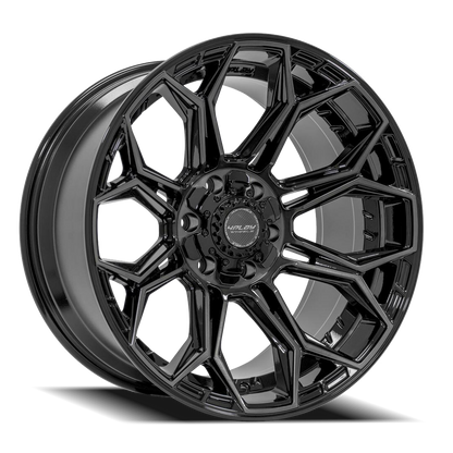 4PLAY 4P83 BBT 24x12 -44 6x135/6x139.7mm 106.1mm Gloss Black Brushed Face-Tinted Clear