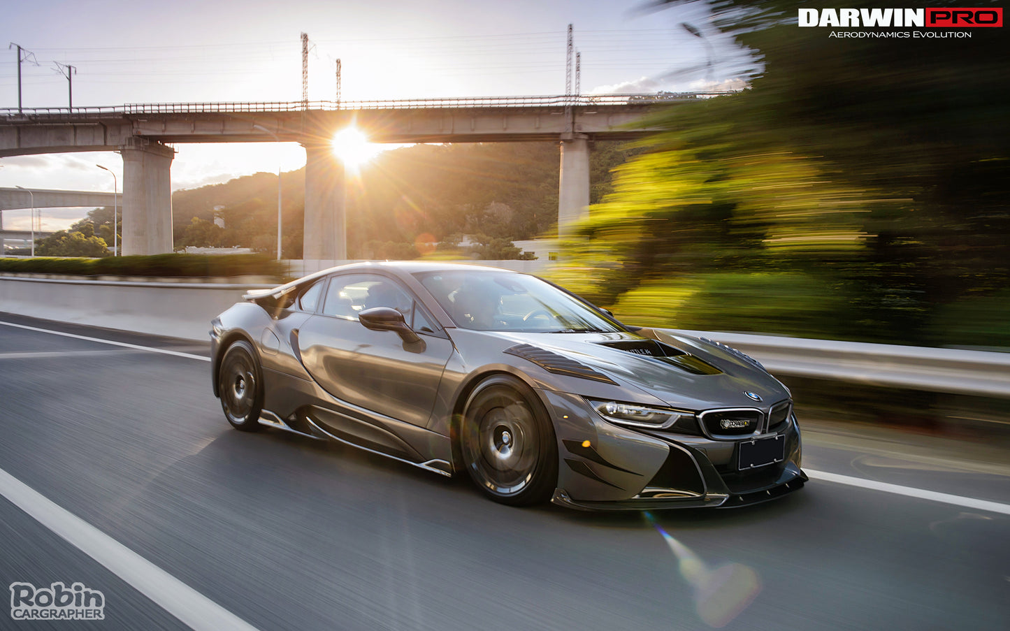2014-2018 BMW i8 BZK Carbon Fiber Front Canards - DarwinPRO Aerodynamics