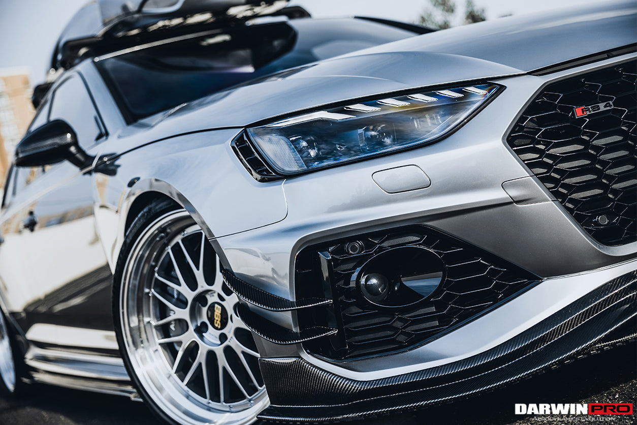 2020-2022 Audi RS4 B9.5 BKSS Style Carbon Fiber Front Lip - DarwinPRO Aerodynamics