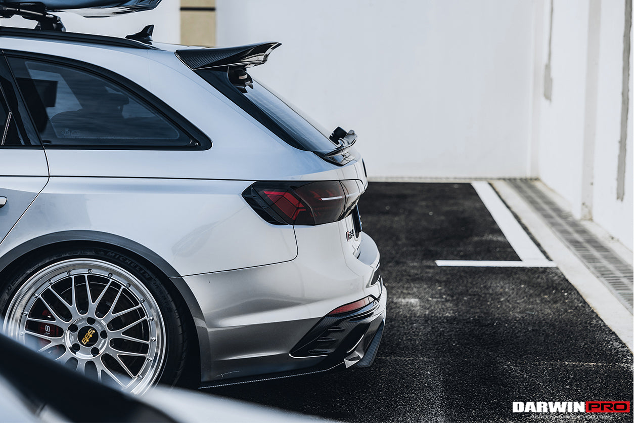 2017-2022 Audi RS4 B9 BKSS Style Rear Diffuser w/ Caps - DarwinPRO Aerodynamics